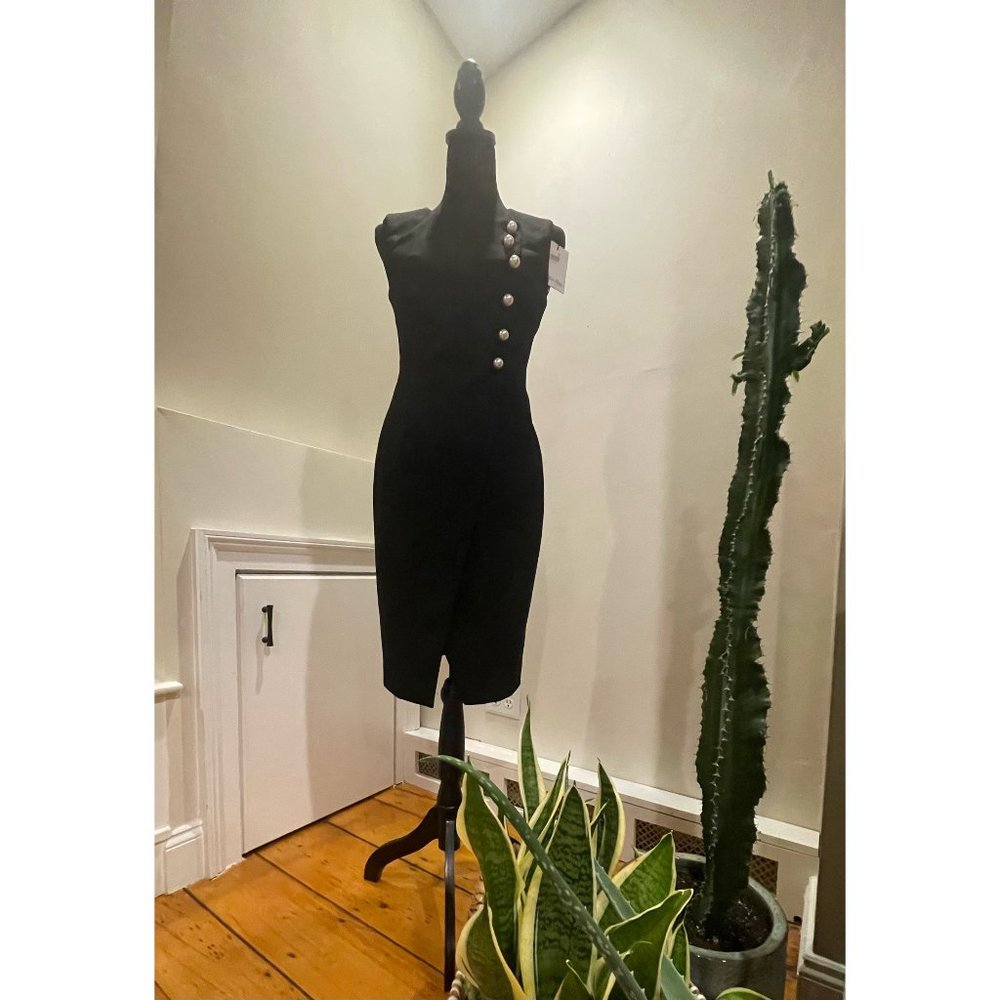 Calvin Klein Midi Black Dress - Picture 2 of 4